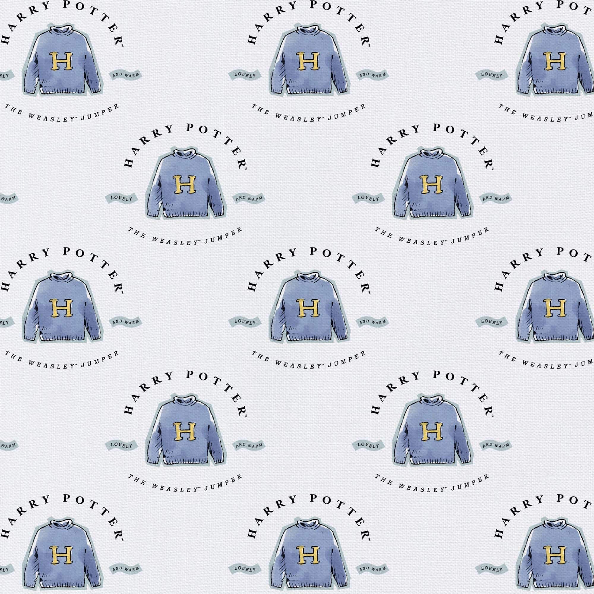 Harry Potter Watercolor Sweater Precut Cotton Fabric